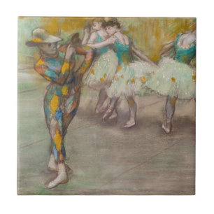Edgar Degas - Harlequin Dance Kakelplatta