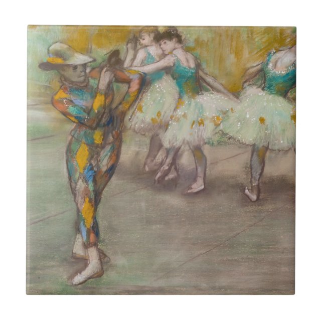 Edgar Degas - Harlequin Dance Kakelplatta (Framsidan)