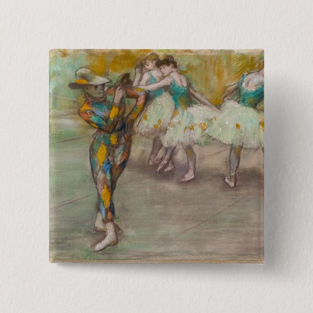 Edgar Degas - Harlequin Dance Knapp (Framsida)