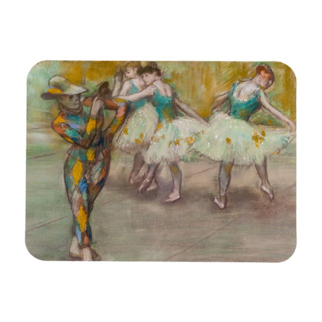 Edgar Degas - Harlequin Dance Magnet (Horisontell)