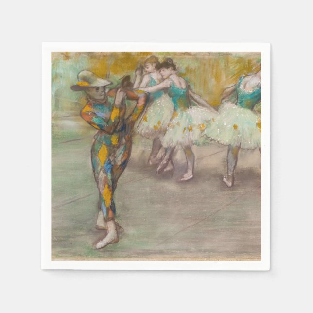 Edgar Degas - Harlequin Dance Pappersservett (Framsidan)