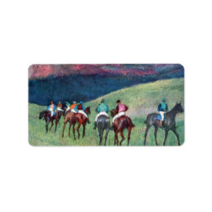 Edgar Degas - hästkapplöpning - utbildningen Adressetikett