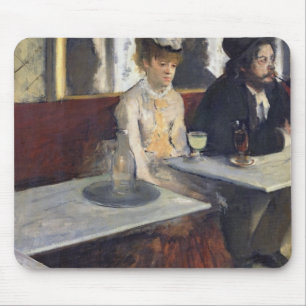 Edgar Degas i en Cafe eller absinthen Musmatta