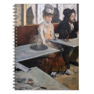 Edgar Degas - i ett cafe / absinthe Anteckningsbok