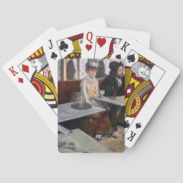 Edgar Degas - i ett cafe / absinthe Casinokort (Baksidan)