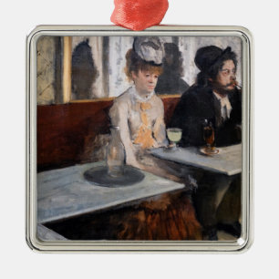 Edgar Degas - i ett cafe / absinthe Julgransprydnad Metall