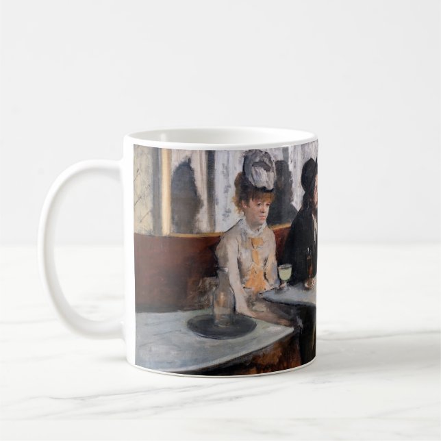 Edgar Degas - i ett cafe / absinthe Kaffemugg (Vänster)