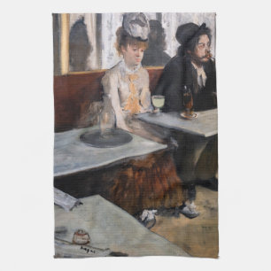 Edgar Degas - i ett cafe / absinthe Kökshandduk