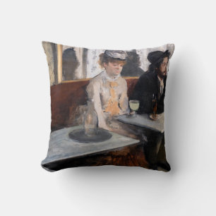 Edgar Degas - i ett cafe / absinthe Kudde