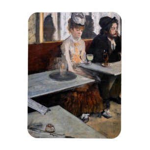 Edgar Degas - i ett cafe / absinthe Magnet