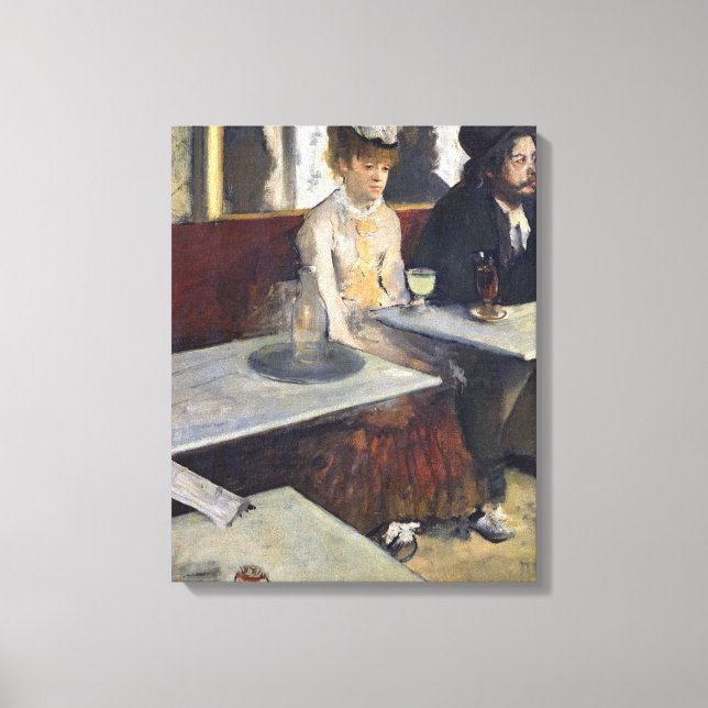 Edgar Degas | I ett Kafé eller Absinthe Canvastryck (Framsida)