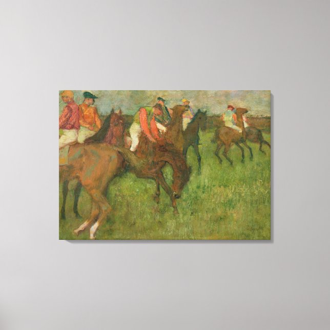 Edgar Degas | Jockeys, 1886-90 Canvastryck (Framsida)