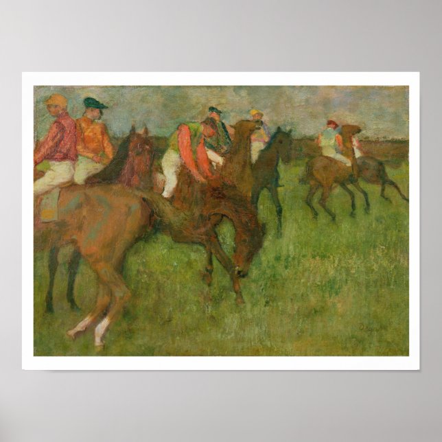 Edgar Degas | Jockeys, 1886-90 Poster (Framsidan)