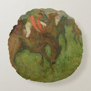 Edgar Degas Jockeys, 1886-90 Rund Kudde