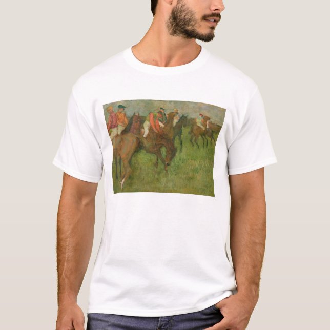Edgar Degas | Jockeys, 1886-90 Tee Shirt (Framsida)