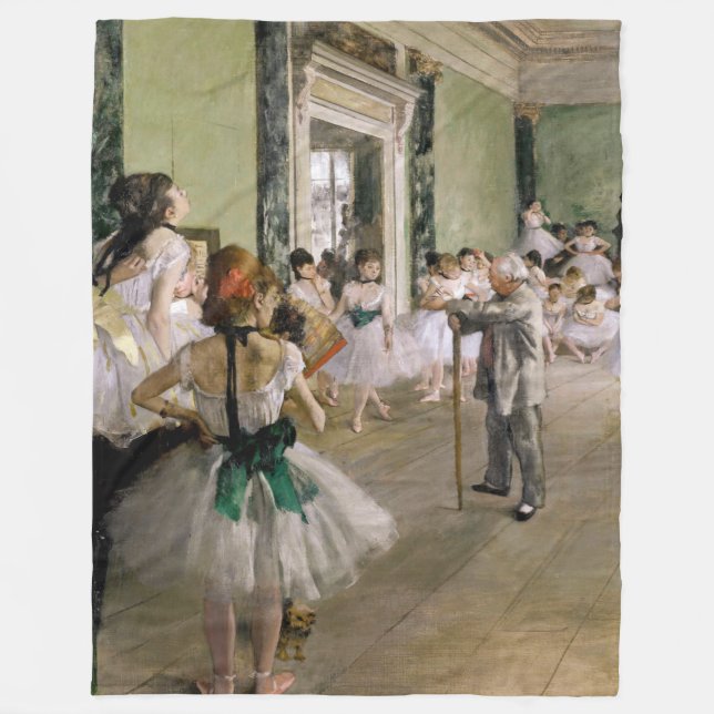 Edgar Degas - klassen Dance Fleecefilt (Framsidan)