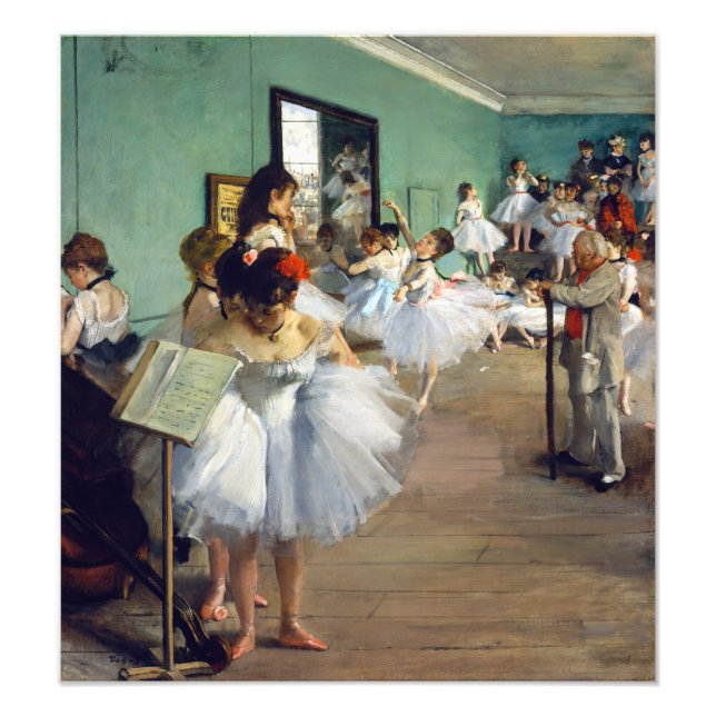 Edgar Degas - klassen Dance Fototryck (Framsidan)