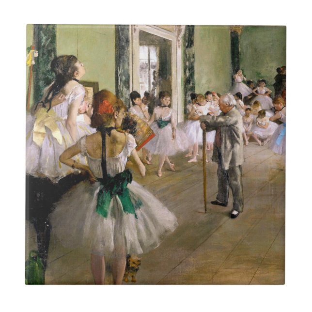 Edgar Degas-klassen Dance Kakelplatta (Framsidan)