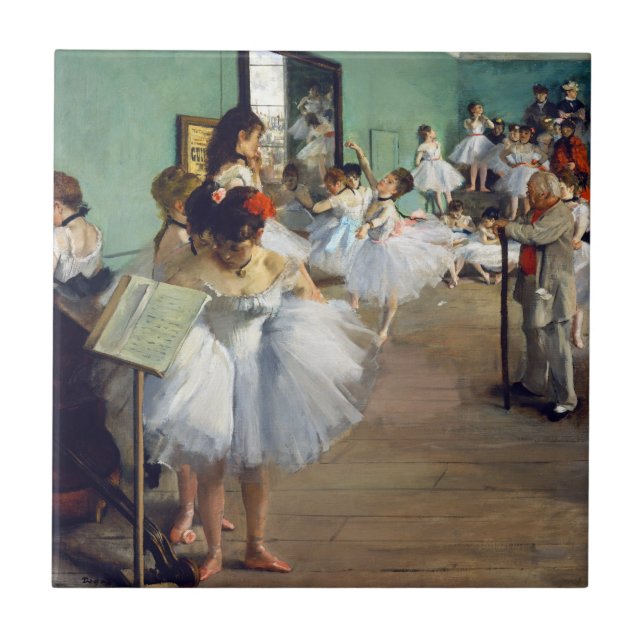 Edgar Degas - klassen Dance Kakelplatta (Framsidan)