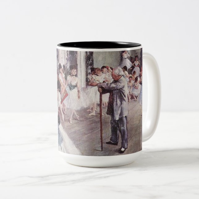 Edgar Degas-klassen Dance Två-Tonad Mugg (Framsida höger)