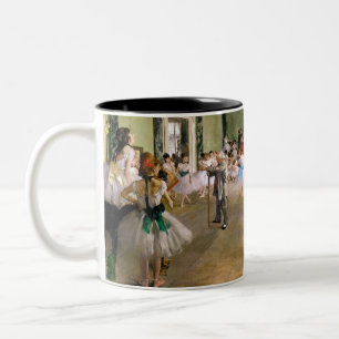 Edgar Degas-klassen Dance Två-Tonad Mugg