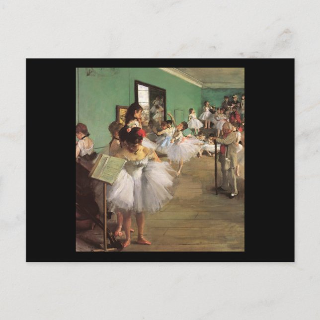 Edgar Degas-klassen Dance Vykort (Framsida)