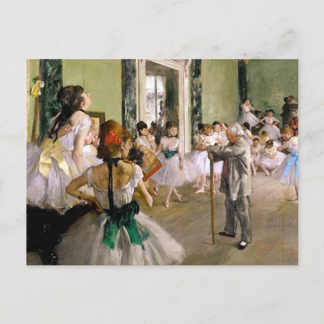 Edgar Degas-klassen Dance Vykort (Framsida)