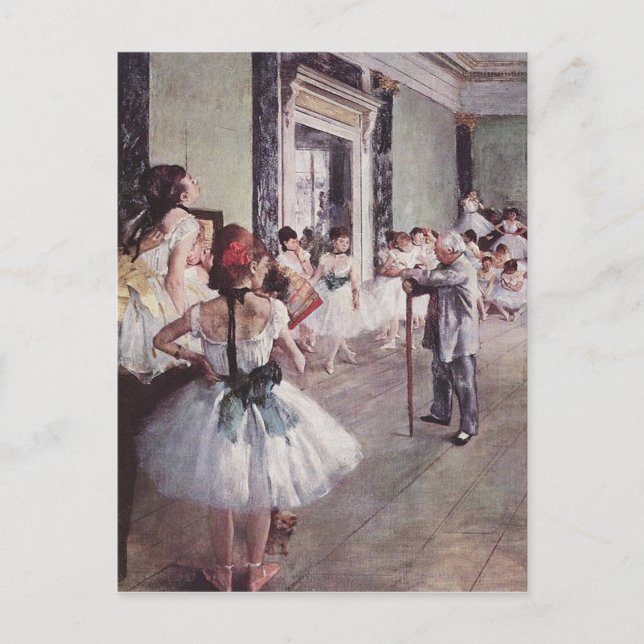 Edgar Degas-klassen Dance Vykort (Framsida)