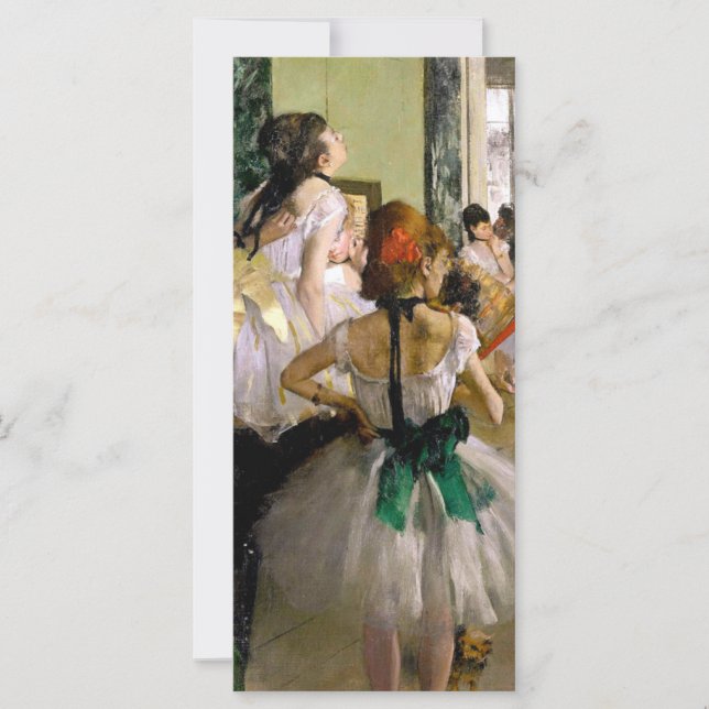 Edgar Degas-klasskortet för dansklass (Framsida)