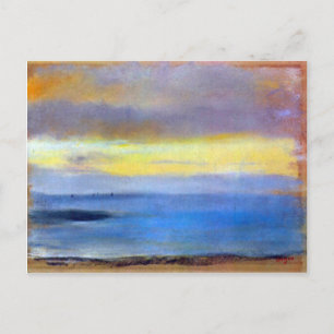 Edgar Degas - Kustremsan vid solnedgång Vykort