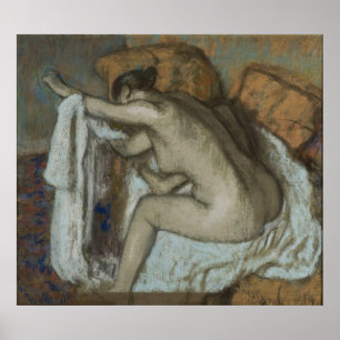 Edgar Degas - Kvinnlig torkning Lämnat Arm 1884 Pa Poster
