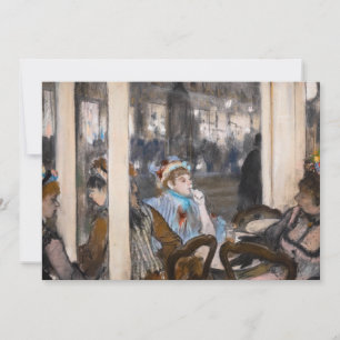 Edgar Degas - Kvinnor i ett Cafe Terrace i kväll Inbjudningar