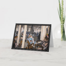 Edgar Degas - Kvinnor i ett Cafe Terrace i kväll Kort