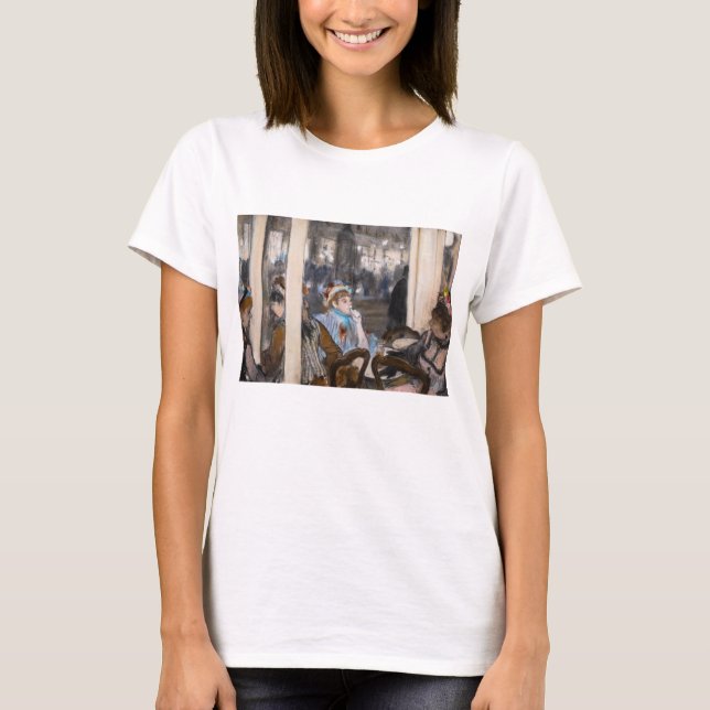 Edgar Degas - Kvinnor i ett Cafe Terrace i kväll T Shirt (Framsida)