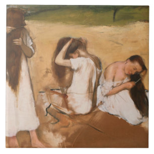 Edgar Degas - kvinnor kommer hem Kakelplatta