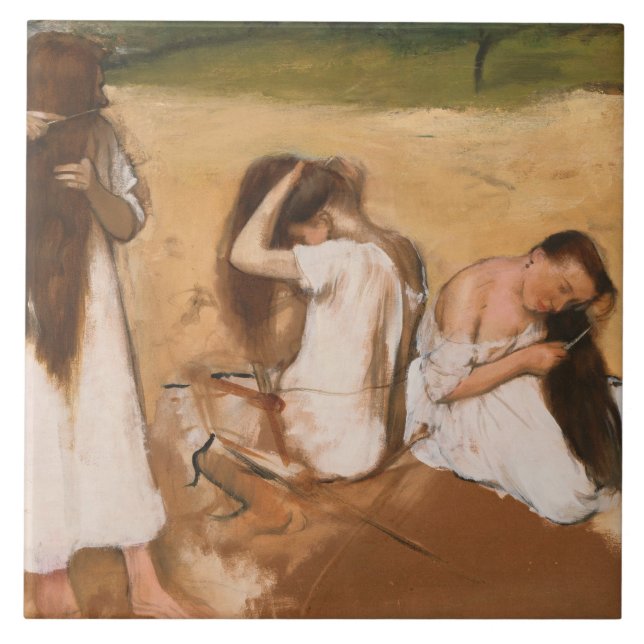 Edgar Degas - kvinnor kommer hem Kakelplatta (Framsidan)