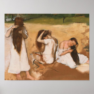 Edgar Degas - kvinnor kommer hem Poster