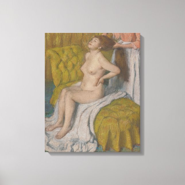 Edgar Degas | Kvinnor som har sitt hår kamrat Canvastryck (Framsida)