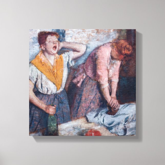 Edgar Degas - Kvinnor som stryker Canvastryck (Framsida)