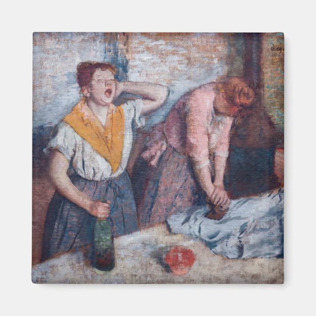 Edgar Degas - Kvinnor som stryker Magnet (Framsidan)