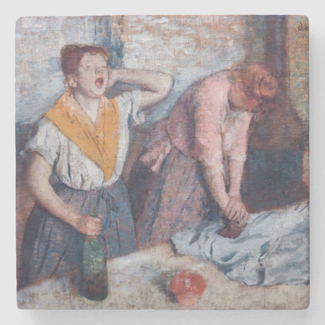 Edgar Degas - Kvinnor som stryker Stenunderlägg (Framsidan)