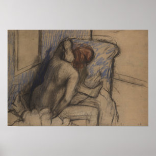 Edgar Degas   Kvinnor som torkar håret Poster