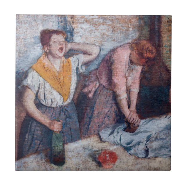 Edgar Degas - Kvinnor stryker Kakelplatta (Framsidan)
