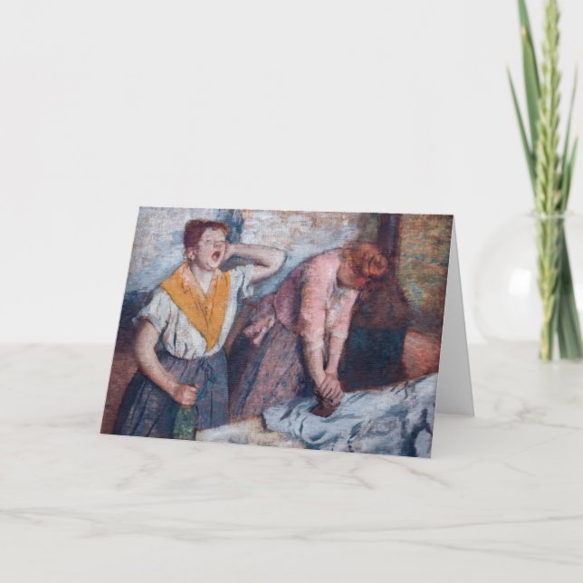 Edgar Degas - Kvinnor stryker Kort (Framsida)