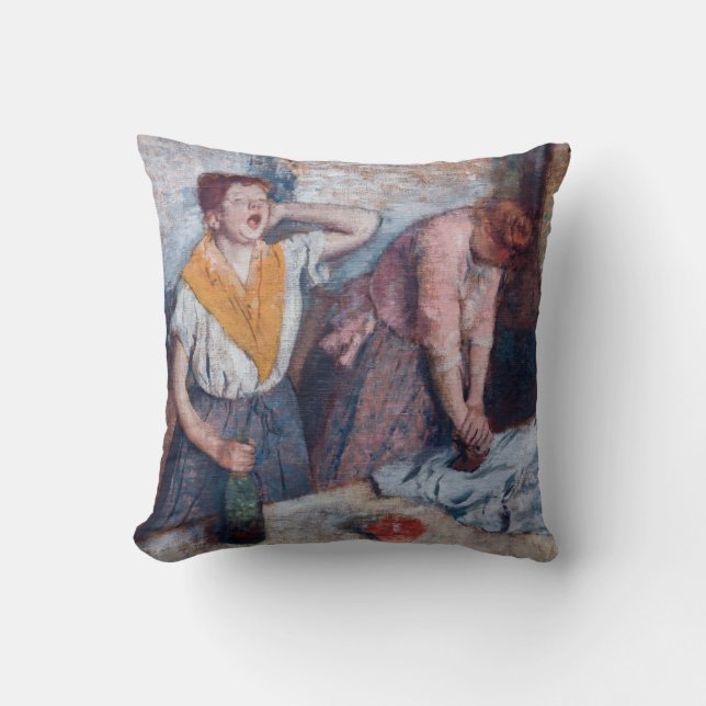 Edgar Degas - Kvinnor stryker Kudde (Framsida)