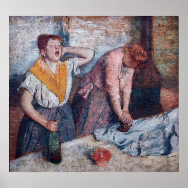 Edgar Degas - Kvinnor stryker Poster (Framsidan)
