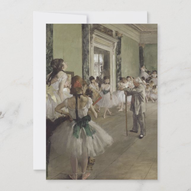 Edgar Degas - La Classe de danse Inbjudningar (Framsida)