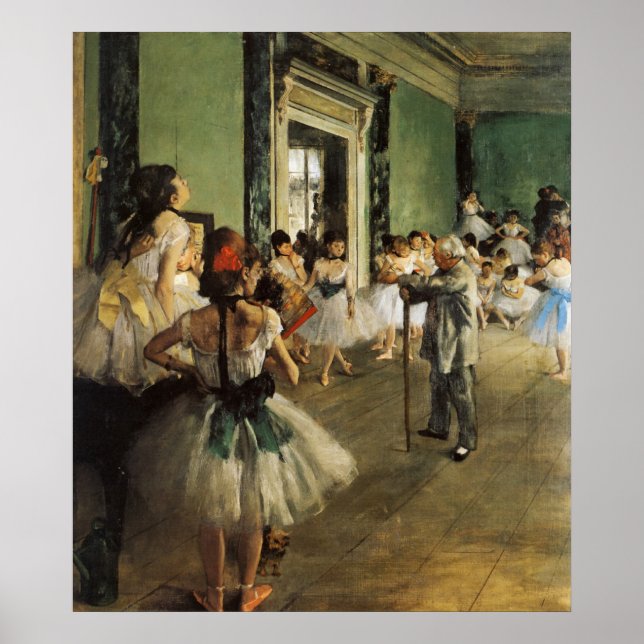Edgar Degas La Classe de Danse Poster (Framsidan)