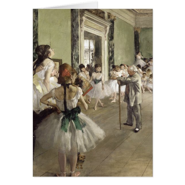 Edgar Degas| Lastpallsklass Hälsningskort (Framsidan)