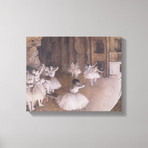 Edgar Degas Lastpallsrepetition på scenen, 1874 Canvastryck